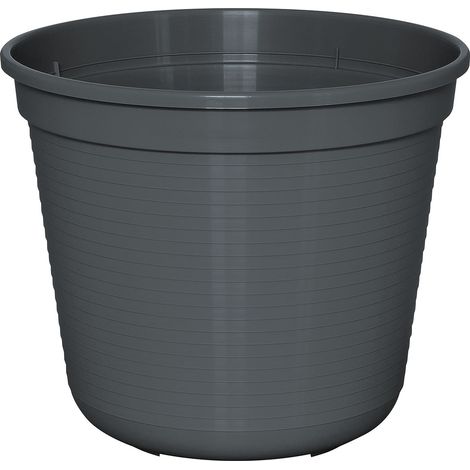 Geli Pflanztopf Standard Ø 32 x 28,5 cm anthrazit Blumentöpfe & Übertöpfe (1/2)