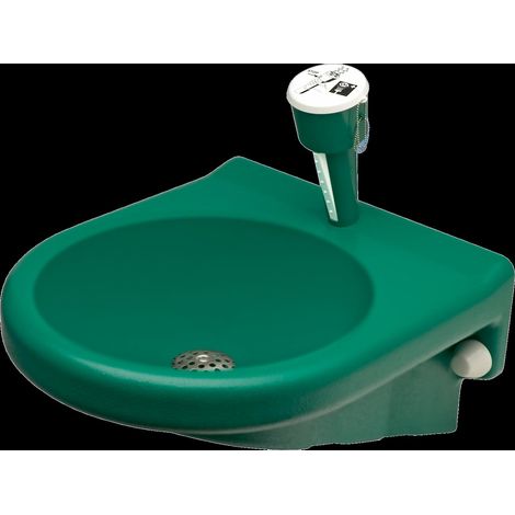 KWC Augendusche, Kst, mit Wasserauffang, Grün (1/2)
