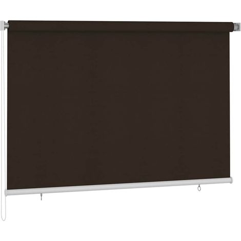 vidaXL Persiana enrollable de exterior 225(ancho)x140(alto)cm marrón (1/5)