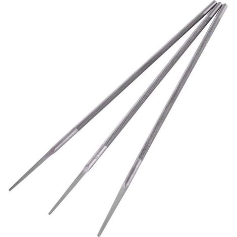 Ej.Life Lot de 3 Limes Rondes pour Tronçonneuse 4,8 mm Lime Tronconneuse (4 mm/4,8 mm/5,5 mm en option) (4,8 mm) (1/5)