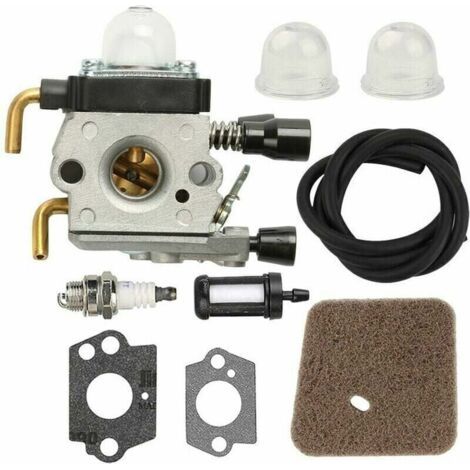 Carburateur avec conduite de carburant pour HS75 HS80 HS85 HL75 HL75K FH75 HT70 HT75 KM80 KM85 KM85R SP80 SP85 FC75 FC85 Taille-haie Taille-bordure, (1/4)