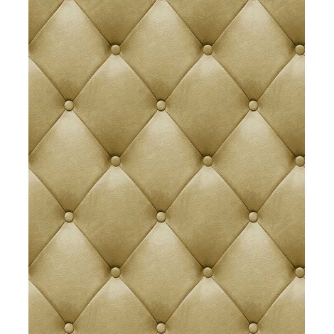 Papier peint capitonné beige élégant (1/3)