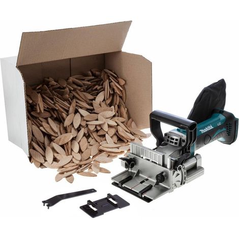 Makita DPJ180Z 18v LXT Cordless Biscuit Jointer Dowel Joint Bare + 1000 Biscuits (1/5)