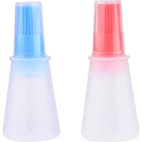 Brosse À Badigeonner - Silicone Alimentaire - Pour Huile Sauce Miel - Barbecue Pâtisserie Cuisson - Lot De 2 (1/5)