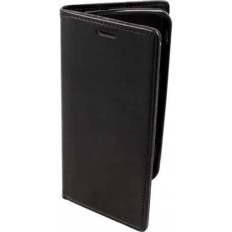 Custodia a libro per Samsung A70 + nera + vetro 9H (1/5)