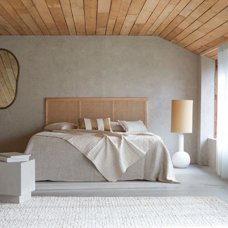 Tikamoon Adèle Tête de lit en rotin H 115 cm × L 160 cm × P 3 cm (1/5)