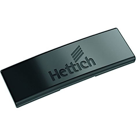 Hettich Möbel-Zierkappe, für Scharnierarm Sensys, Sensys, 9091821, Stahl obsidianschwarz (1/3)