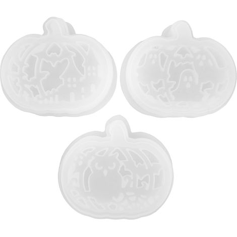 3 Sets de Moules en Silicone pour Citrouille Halloween, Réutilisables et Creux, pour Bougies Chauffe-plat et Décorations Artisanales Saisonnières (1/5)