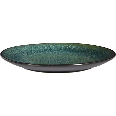 Assiette Elia en Céramique Design Moderne 27 cm Vert (1/5)