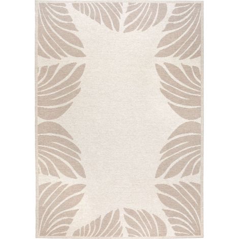 VIVARAISE - Tapis extérieur Vivaraise Nilos - Polyester recyclé naturel 160 x 230 cm (1/5)