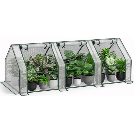 Serre de Jardin Adossée avec Housse PE Transparente (1/5)