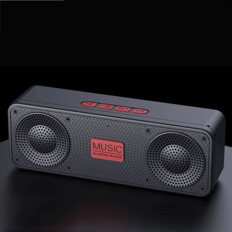 Radio FM portable, enceinte sans fil Bluetooth 5.0 TWS, mini lecteur MP3, compatible avec les cartes TF, les clés USB et la lecture AUX, appels mains libres. (1/5)