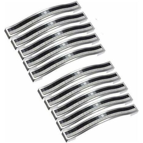 Lot de 10 poignées de placard en cristal brillant avec strass -Poignées de Meuble noir poignee de meuble cuisine Entraxe 96mm (1/5)