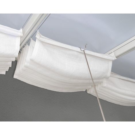 Canopia Cortina para Pérgola 3X6.2 m Blanco