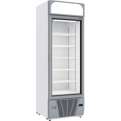 Vitrine ventilée négative 496L avec 6 niveaux éclairage LED caisson lumineux blanc - Diamond