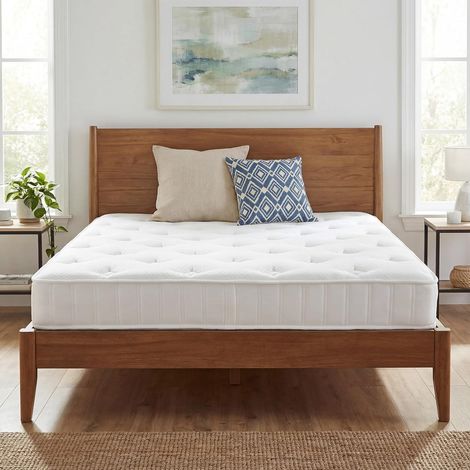 COSTWAY Matelas, Épaisseur 20 cm, Matelas Hybride en Mousse à Ressorts Ensachés Individuels, 7 Zones de Confort, Fermeté Moyenne, Soutien Parfait (140 x 200 cm) (1/5)