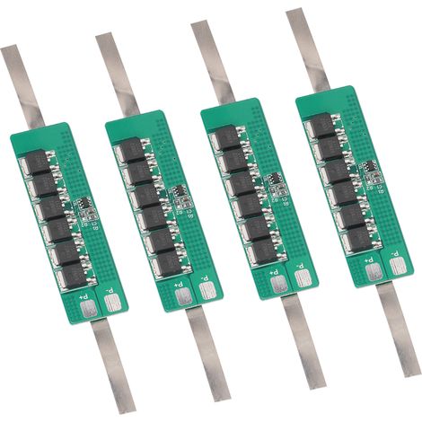 4 Stück 3,7 V 15 A Lithium-Batterie-Schutzplatinen zum Schutz vor Überladung und Tiefentladung für Solarlampen (1/5)