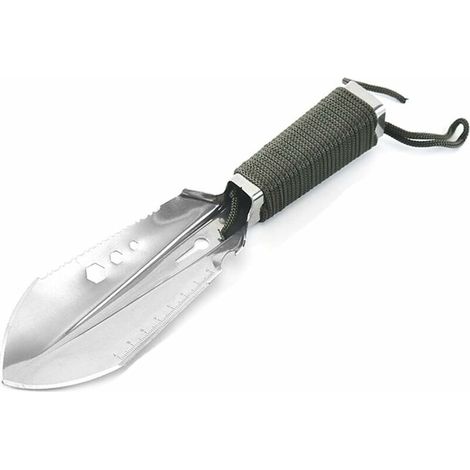 Pelle Multifonction,Mini bêche Pelle Multifonction Camping Portable Pelle pour Couper Branches, Camping, Survie, Randonnée et Jardinage (1/5)