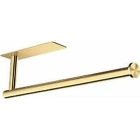 Gold stainless steel self-adhesive wall-mounted paper towel holder for kitchen (1/5)