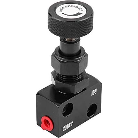 Valve proportionnelle de freinage, valve d'arrêt de frein, régulateur de pression, universel pour sports mécaniques (noir) (1/5)