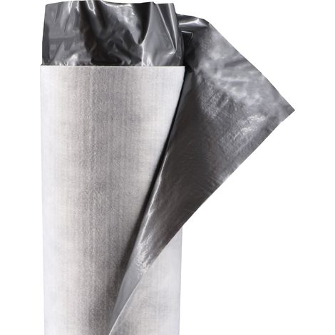 Isolation phonique avec pare-vapeur, 75 m² x 1 m – Sous-couche 1,5 mm pour parquet/stratifié, PES 150 g/m², film PE 70 µm (1/5)
