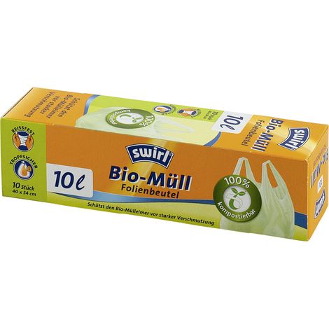 Sacs poubelle à pédale Swirl BIO avec poignée 10 L 10 pièces