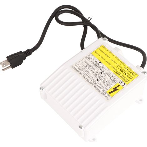 Pump Control Box Bulit in Thermal Protection Circuit Breaker Controller for Deep Well Submersible Household Suction Pumps 1.1KW 1.5HP 60uf 25A US Plug 110V