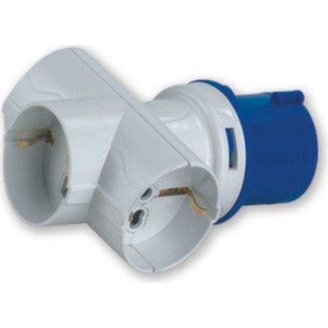 ROSI 1879 ADATTATORE INDUSTRIALE 3P SCHUKO IP20- 1,0 pz