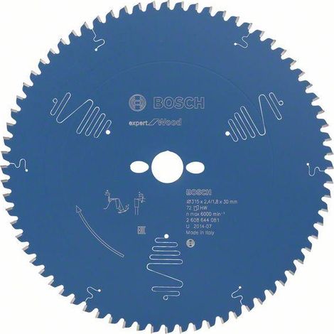 Bosch Professional 2608644081 - Lama de sega circolare CSB Expert wood: 315x30x72D neg