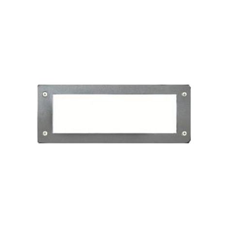 Wall recessed DEVON Rectangle M IP66 GX53 LED T2 2x3.20W 405lm/410lm/410lm CRI80 3000K/4000K/6500K Grigio