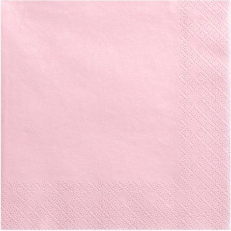 Tovaglioli rosa a tre strati, 33x33 cm, 20 pezzi