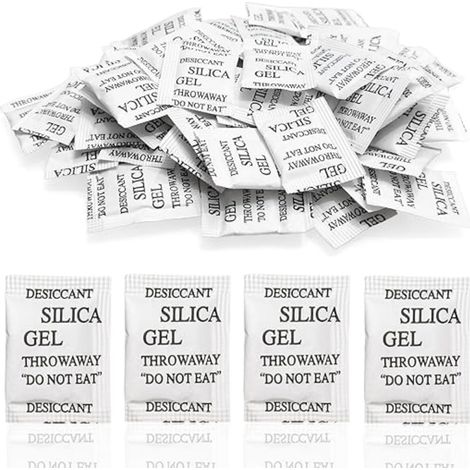 Sachets DéShydratants Absorbeur d'Humidité, Déshydratant Gel de Silice, Déshydratant Gel pour Nourriture, Électronique, Vêtements et Documents, Non Toxique Inodore (1/5)