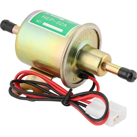 Pompe à carburant électrique HEP-02A 12/24V pompe de transfert de carburant basse pression pompe à essence à gaz métal solide avec Kit d'installation 24v pompe electrique+pompe essence electri (1/5)