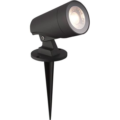 Aplique y baliza LED COB “Put” (12W 4000K 870lm) IP65 fabricado en aluminio y cristal color gris antracita (1/4)