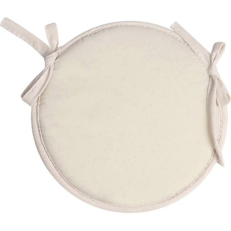 Coussins de chaise ronds d'intérieur et d'extérieur avec attaches, coussins de chaise ronds pour chaises de salle à manger, coussins d'assise ronds pour chaises de jardin (1/2)