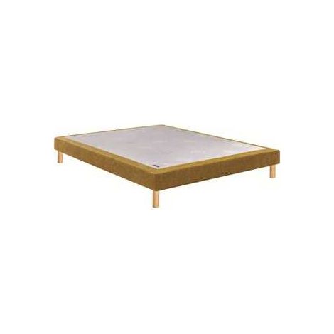 Epeda Sommier tapissier NOYER OCRE 70x190 cm confort ferme