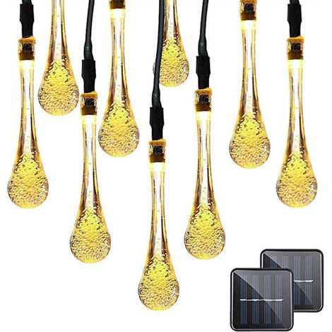 Guirlande Lumineuse Solaire - 30 LED - 6,5 M - 8 Modos - IP65 - Jardin Terraza Balcon Navidad Pascua - 1 Unidad (1/5)