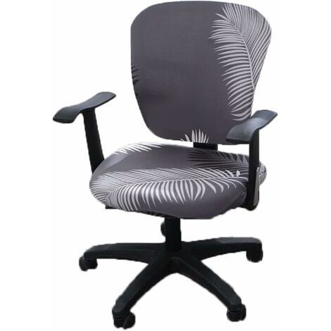 Office Computer Chair Covers, Split Stretchable Seat Cover Washable and Removable Rotating Chair Protective Cover (1/4)