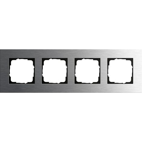 Gira Abdeckrahmen 4f Gira Esprit Edelstahl [0214219], 0214 219