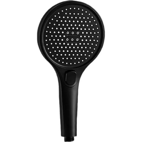 KZQ Wassersparender Hochdruck-Duschkopf, verstellbarer Badezimmer-Duschkopf mit 6 Modi, Anti-Kalk-Duschkopf mit Stopper, einfach zu installieren (schwarz) (1/4)