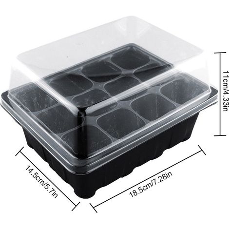 Isolation horticole pour semis (boîte/plateau de semis à 12 alvéoles) (1/5)