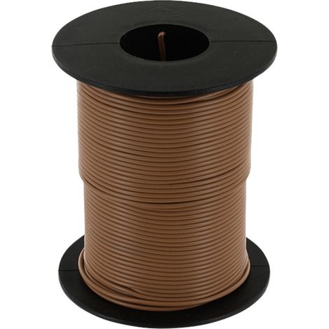 econ connect KL025BR50 Litze  1 x 0.25 mm² Braun 50 m