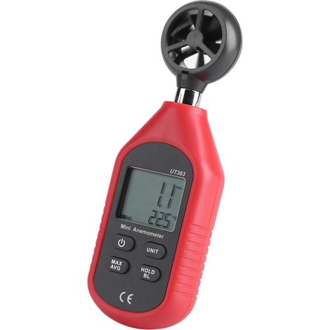 Anémomètre numérique LCD haute précision UT363, indicateur de vitesse du vent et de température (1/5)