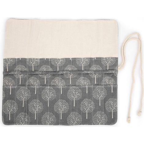 Pencil Case Twistable Cotton Cloth Cute Pattern Brush Storage Tool with External Rope for Painting Brushes Storage Gift (1/5)