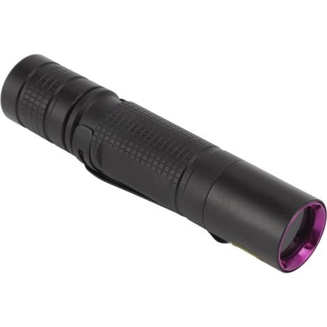 Lampe torche UV portable mini stylo lumière noire ultraviolette pour détecter l'urine d'animaux ou l'argent (agent fluorescent 365 nm) (1/5)