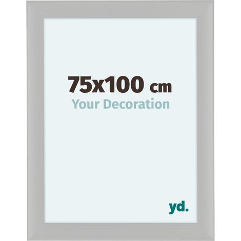 yd. - Cadre photo 75x100 - Blanc Grain de Bois - MDF - Como (1/5)
