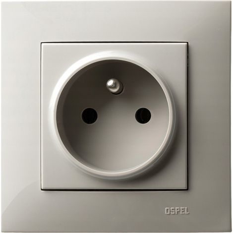 Prise électrique Ospel gp-1zz/m/83 encastrable 16A 250V (1/2)