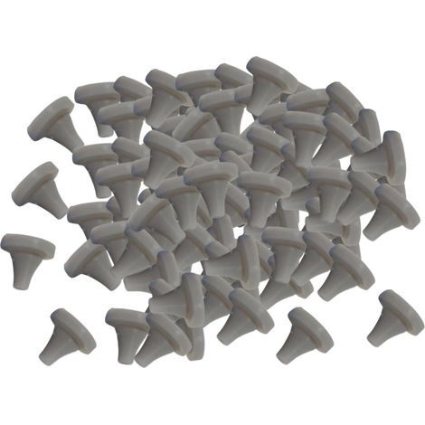 CCYKXA 100 Pcs Shower Head Replacement Nozzles, Silicone Shower Head Spray Hole, for 4mm Hole Diameter, Universal Shower Head Accessory Light Grey, b