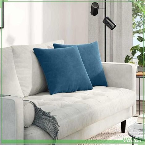 Coussins de canapé - ABI - Velours côtelé - 45 x 45 cm - Housses amovibles - 2 pcs (1/5)