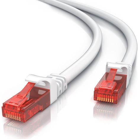 CSL Cat 6 Gigabit Ethernet LAN Kabel - mehrfach geschirmt - UTP Gigabit - 1000 Mbit/s - Patchkabel - Netzwerkkabel - 2m (1/5)